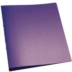 Q-Connect® KF02486 Ringbuch transparent - A4, 2-Ring, Ring-Ø 25 mm, violett-transparent