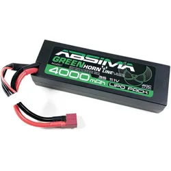 Absima Greenhorn Vol.2 LOW PROFILE LiPo 11.1V 40C 4000mah HardCase (T-Plug) (4000 mAh, 11.10 V)