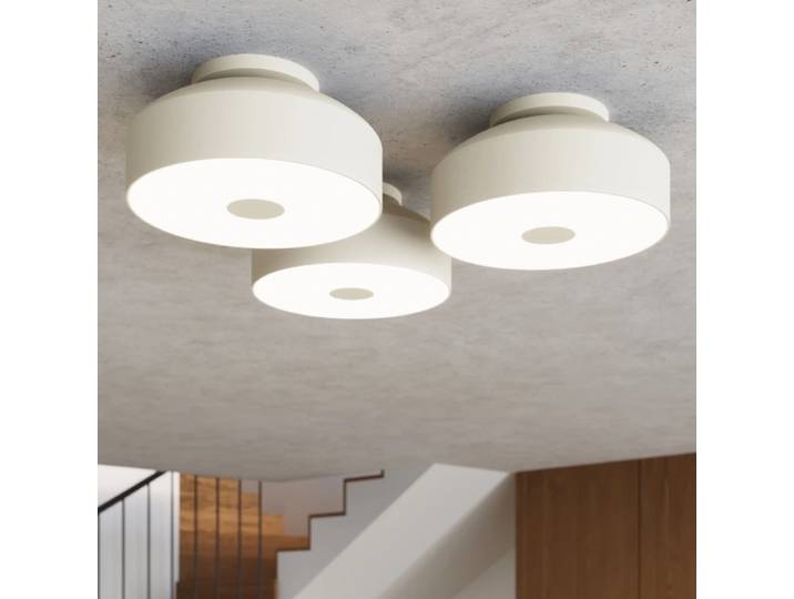 Plafonnier moderne beige à 4 lumières