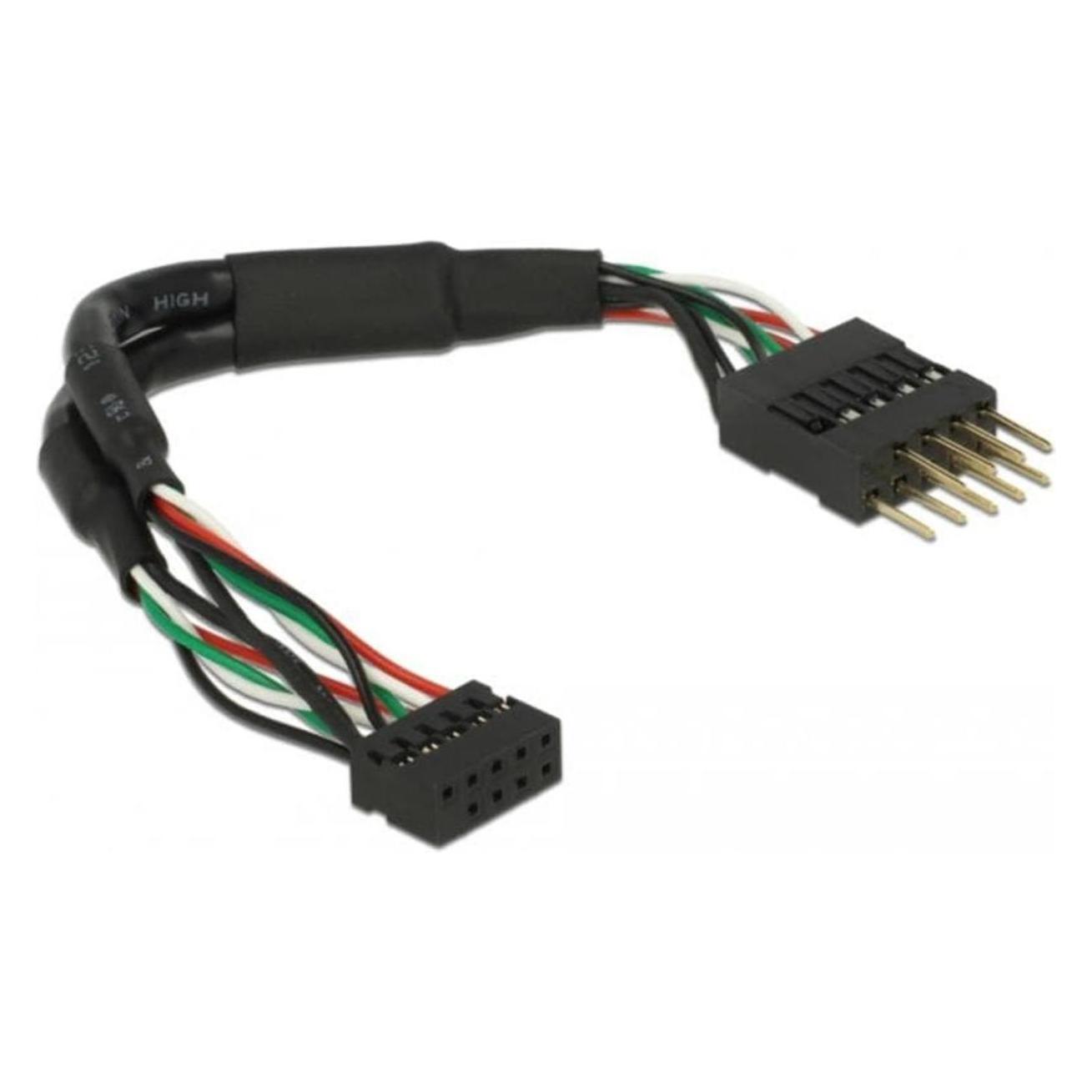 Delock USB Pinheader Adapter intern, 12cm (0.12 m, Industriekabel) (41977)