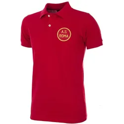 Copa Football, Herren, Fussballtrikot, AS Roma 1961 - 62 Retro Trikot (L), Rot