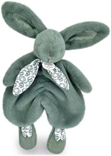 Lapin DOUDOU : Doudou lapin Vert 29 cm - Doudou et Compagnie