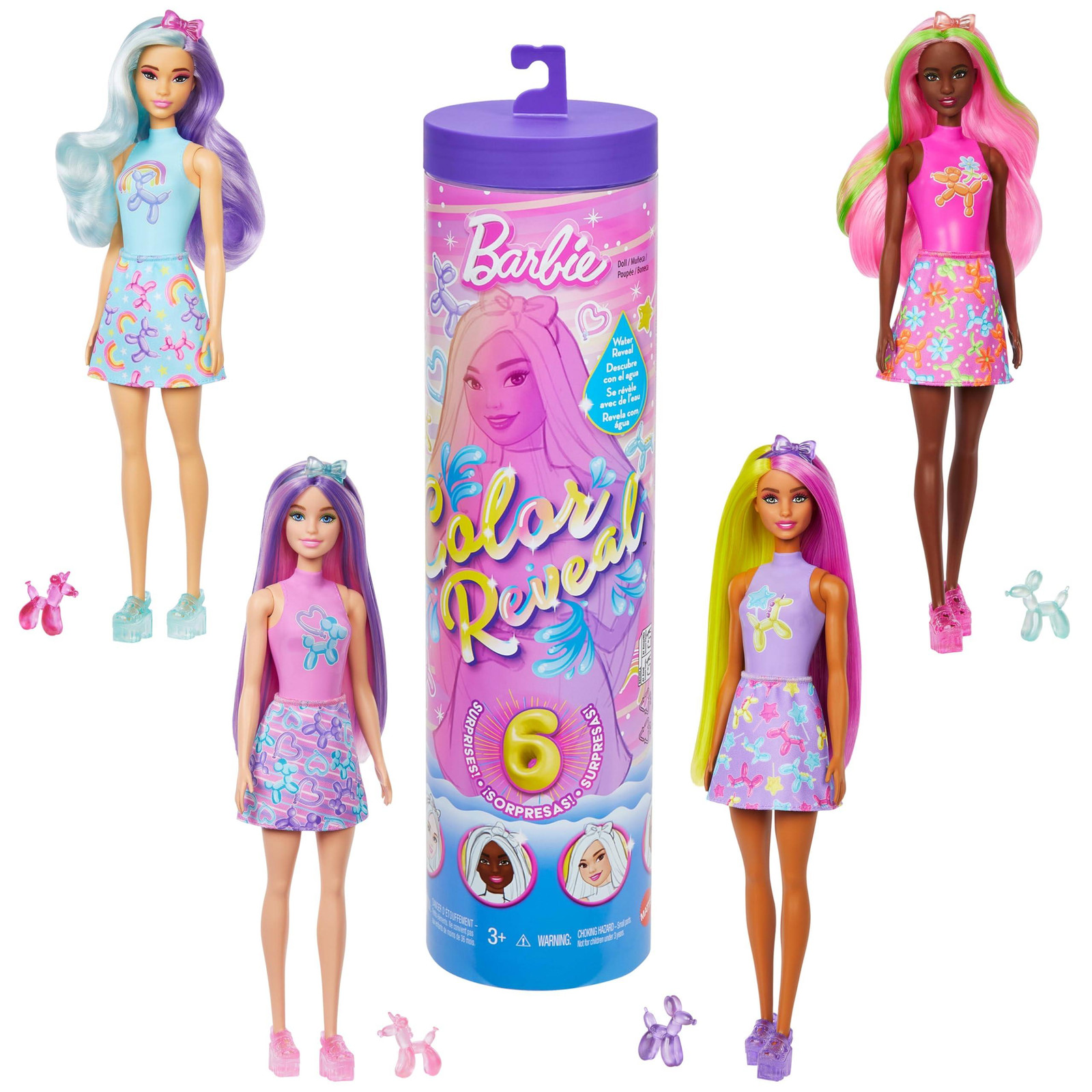Barbie Color Reveal Fashionpop JFV58, Meerkleurig