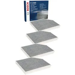 4x Filter Innenraumluft BOSCH 1 987 432 369 für Audi Porsche A5