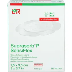 Suprasorb P Sensiflex Multisite Border 7.5x9.5cm 10 ST