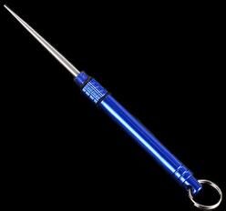 Modern Mode Marketplace Titanium Toothpick Portable Reusable Metal Fruit Pick blue