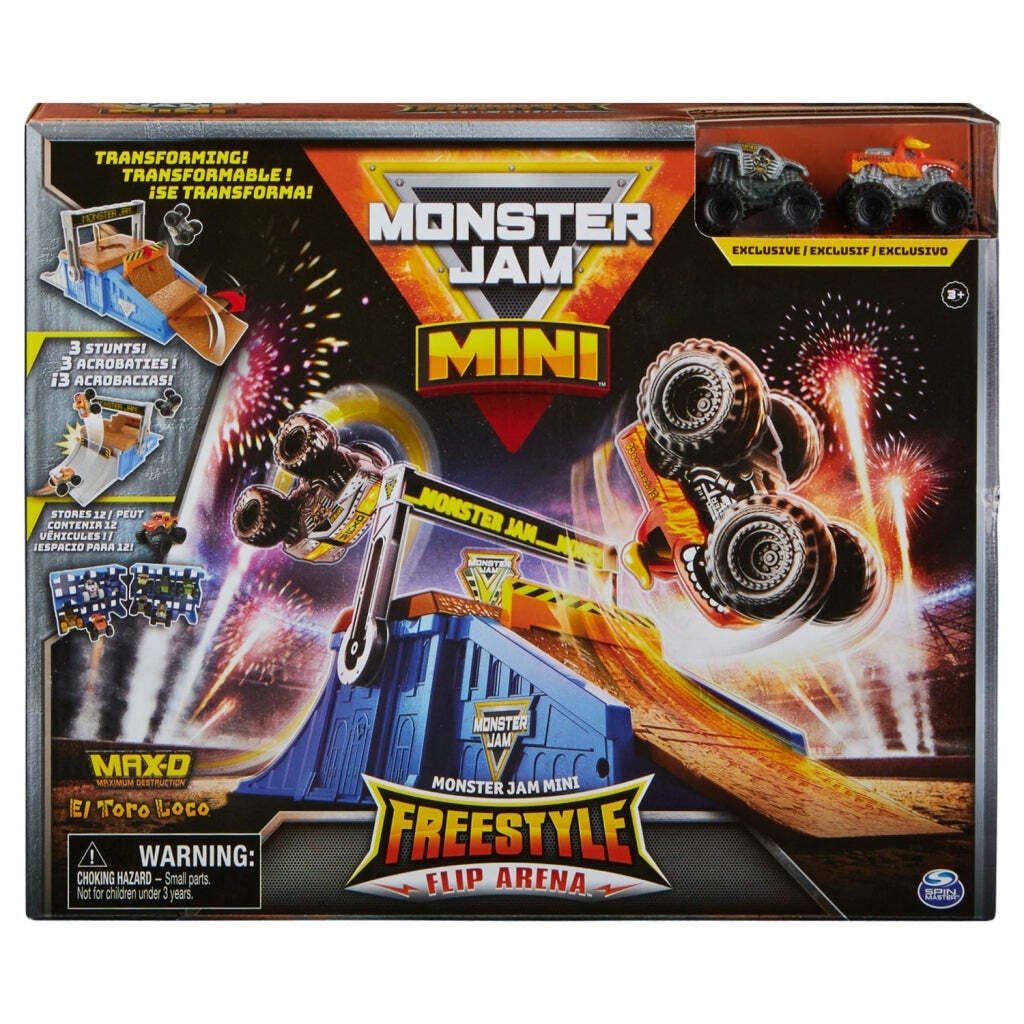 Spin Master Monster Jam MNJ VHP Freestyle Flip OC GML Monster Truck Set van Drie, Meerkleurig