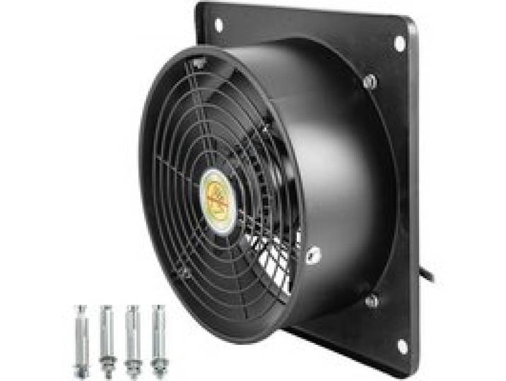 VEVOR 74,5 W Ventilateur extracteur 254 mm (2 pôles) Industriel Métal Extraction axiale Ventilation Ventilateur souffleur d'air commercial 1850 m3 / h