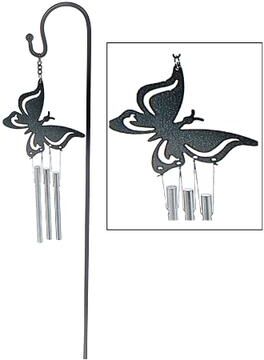 IH Casa Decor "18"" Mini Garden Stake Chime Butterfly"
