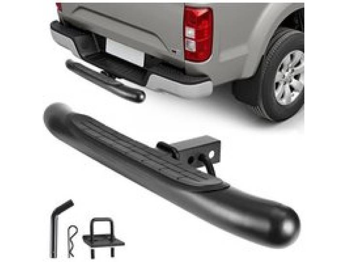 VEVOR Marchepied d'attelage antidérapant pour récepteur 50,8 mm, protection de pare-chocs arrière 800 mm en acier, charge 158,7 kg, avec kit de goupilles et stabilisateur, pour camions, SUV, pick-up