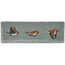 KOKOSMATTE Rotkehlchen Blaugrau 25/75 cm