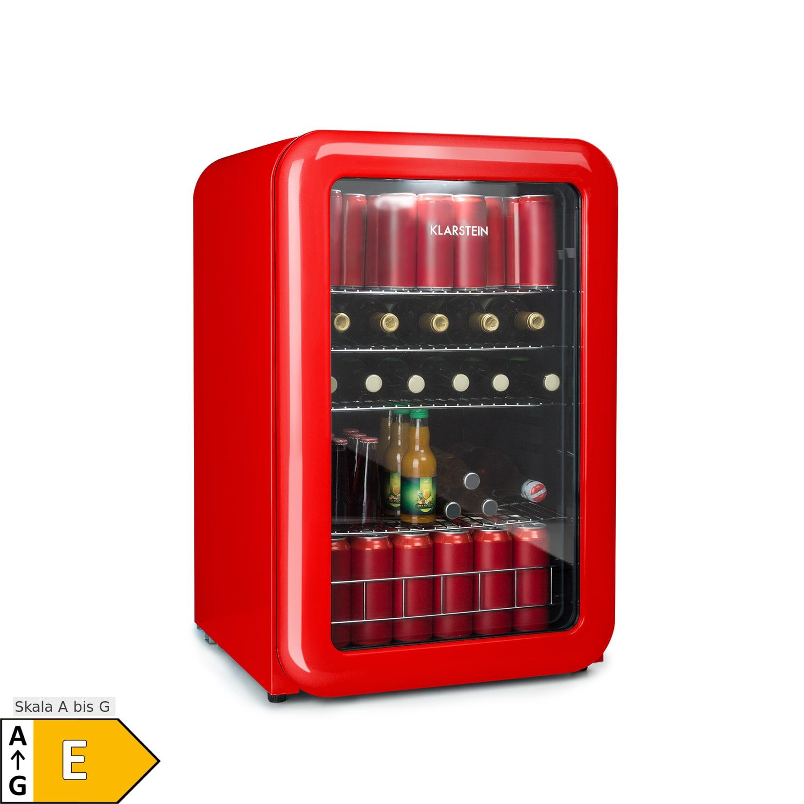 PopLife Getränkekühler Kühlschrank 0-10°C Retro-Design