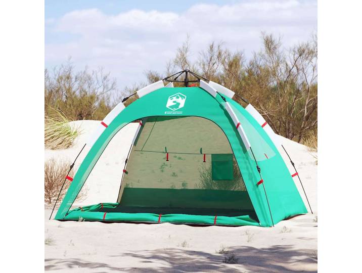 vidaXL Strandzelt 2 Personen Seegrün Quick Release Wasserdicht