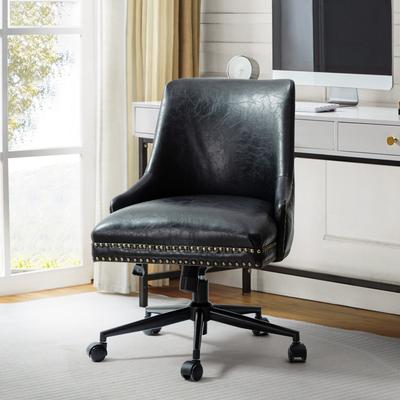 HULALA HOME Sonia Modern Faux Leather Task Chair with Height-adjustable