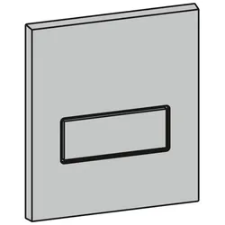 Mepa Frontplatte Urinal-Druck-, spüler MEPAorbit, edelstahl, 590256 590256
