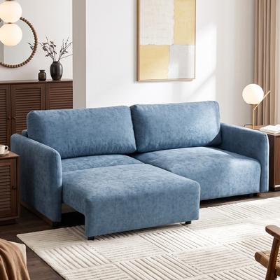 DREAMSIDEA Chenille Convertible Sofa Bed With Pocket Springs