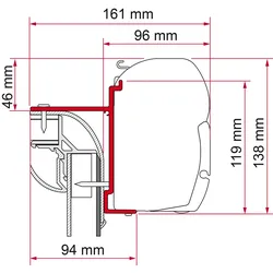 Fiamma Kit Pilote Explorateur Markisenadapter für Fiamma F45