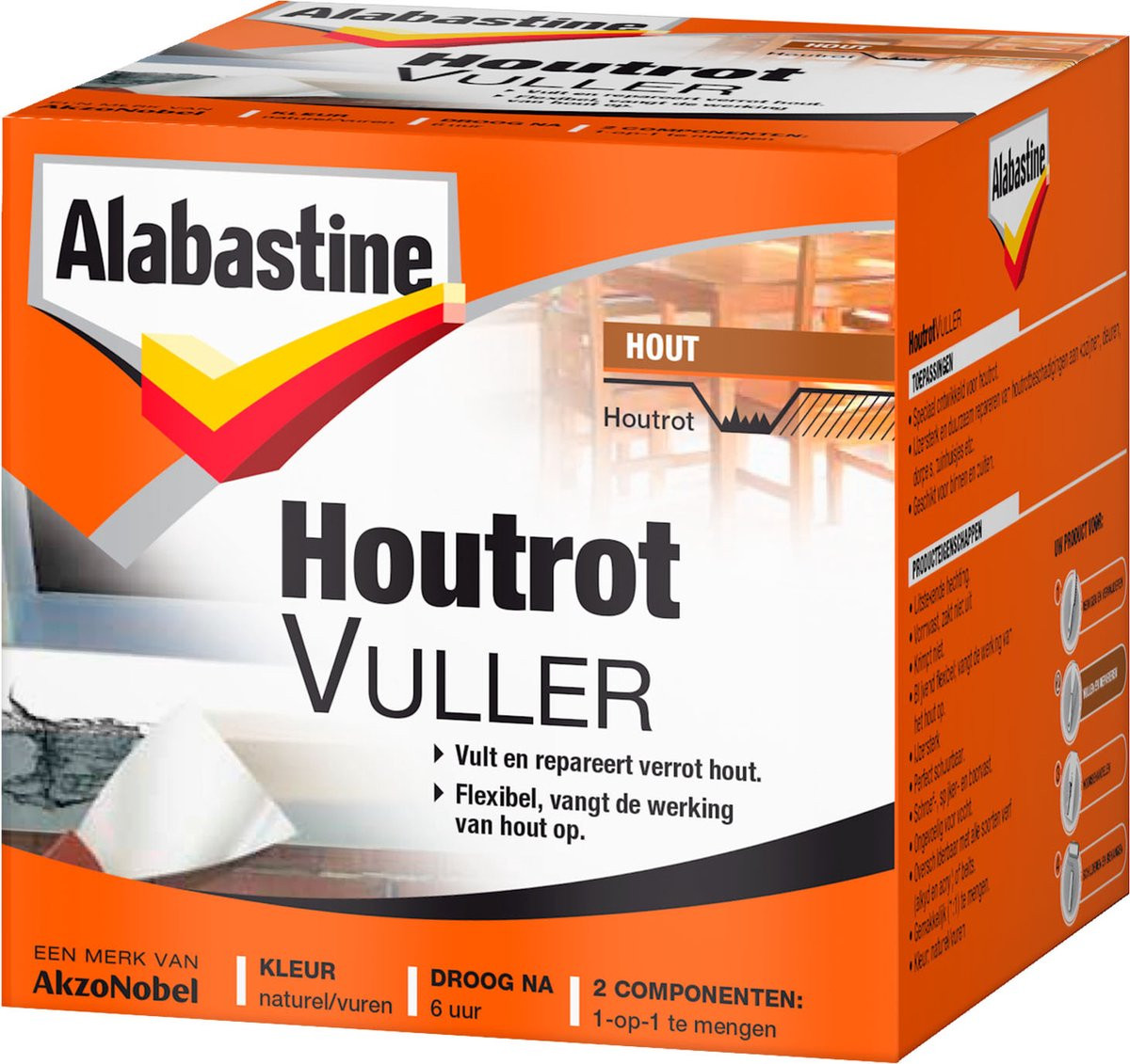 Alabastine Houtrotvuller - 500 g