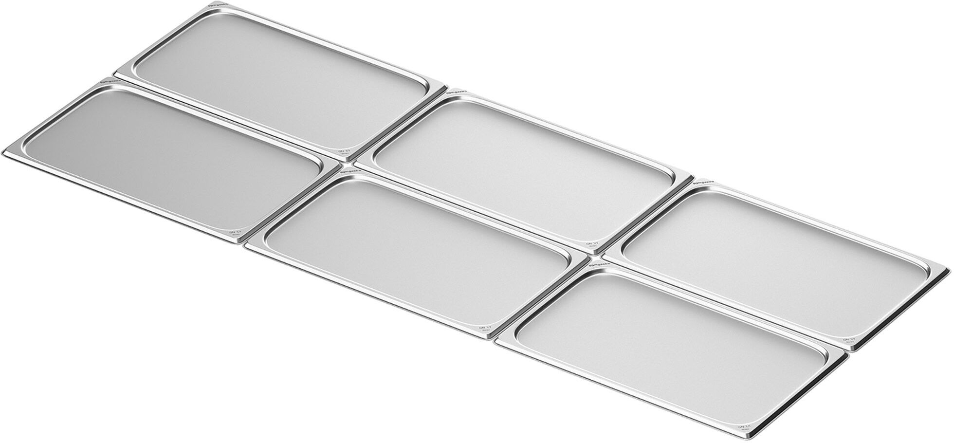 GGM Gastro (6) RVS GN-bak GN 1/1 zilver