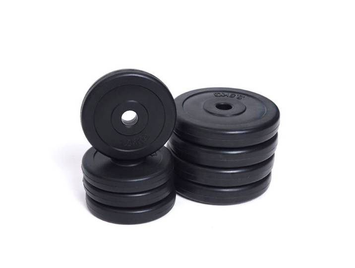 Hantelscheibe Kunststoff 4 x 1.25 kg + 4 x 2.5 kg