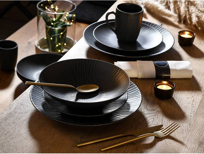 Kaffeebecher 6er-Set 26 x 32 x 32cm Schwarz