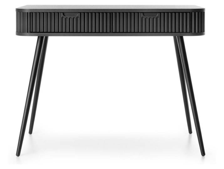 Selsey Zova - Coiffeuse avec 2 tiroirs\, noir\, 110 cm