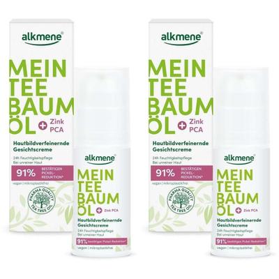 Alkmene Mein Teebaumöl Gesichtscreme 2x 2x50 ml Creme