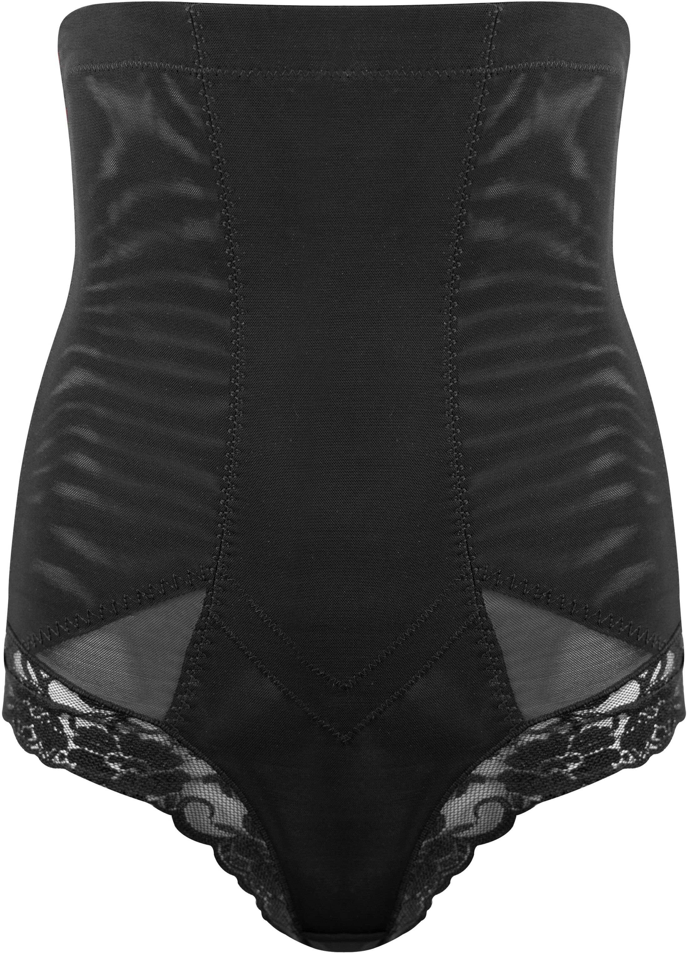 Shapingstring MAGIC BODYFASHION "Super Control Hi-Thong", Damen, Gr. L, schwarz, Obermaterial: 85% Polyamid, 15% Elasthan, figurbetont, Unterhosen Shapingstring, mit eleganter, weicher Spitze schwarz L