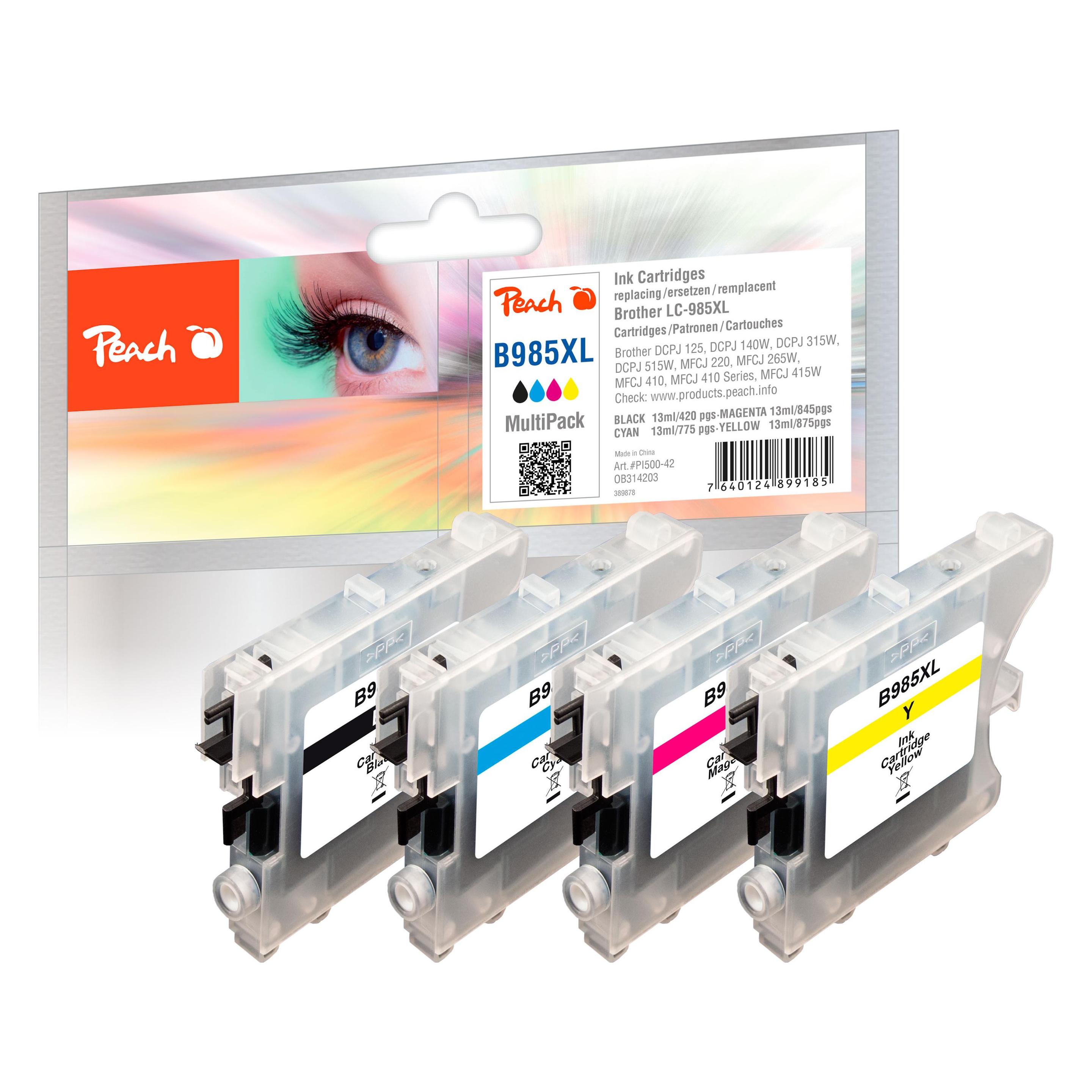 Peach LC-985 Multipack (BK, C, M, Y) (314203)