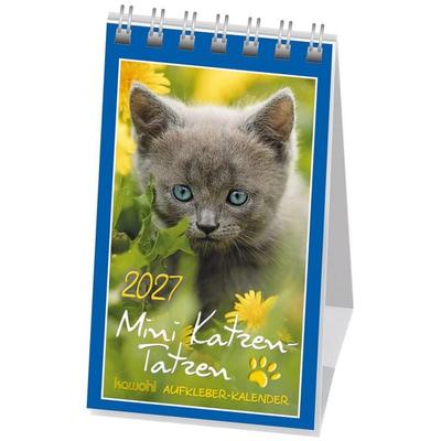 Mini Katzen-Tatzen 2027, von , Kawohl Verlag GmbH & Co. KG, 978-3-7548-9287-9