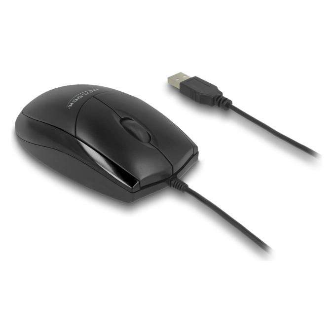Delock Optische USB Desktop Maus Lautlos (Kabelgebunden) (12106)