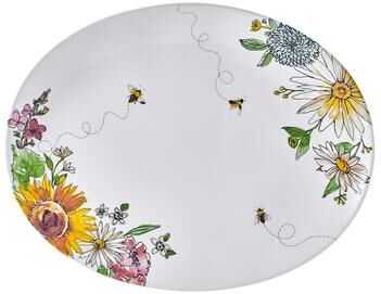 Fitz and Floyd Emis Garden Large Platter, 16 Inch