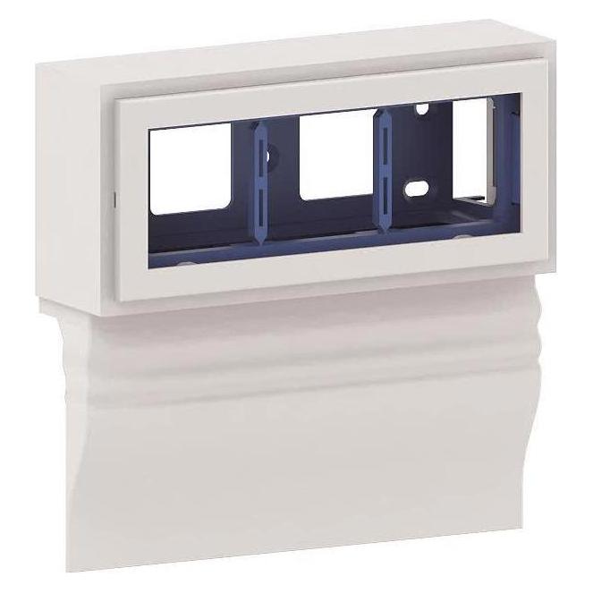 Elitec 114303 Leerdose 3f f.E- 4D 20x80-D3 Sockelleiste "Berliner Profil" waag (114303)