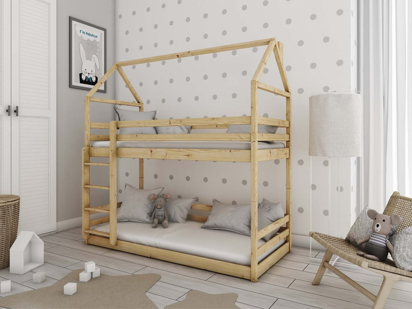 Kuppelbett DAFINA - 90x190, Kiefernholz
