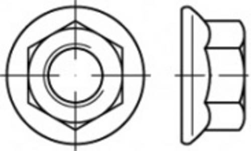 TOOLCRAFT TO-5391294 Sechskantmuttern M16 Stahl galvanisch verzinkt 50St.