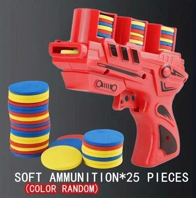 Uplifted Goods Youngsters UFO Launcher With Soft EVA Bullets red