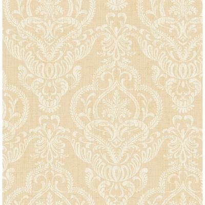 Seabrook Designs Marcellette Damask Unpasted Wallpaper