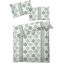 Traumschlaf, Bettwäsche, Sterne und Schneeflocken (Bettwäsche Set, 160x210 cm + 65x100 cm)