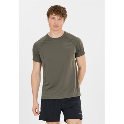 Funktionsshirt ENDURANCE "Abia", Herren, Gr. L, khaki, 100% Polyester, unifarben, normal, Rundhals, Shirts Funktionsshirt, mit praktischer Quick-Dry-Funktion