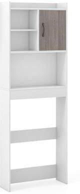 Costway 4-Tier Space-saving Toilet Sorage Cabinet with Open Shelves