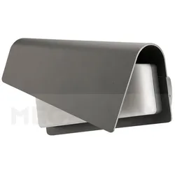 Megatron Outdoor LED Wandleuchte DESINNI, 13W, 3000K, 360lm, IP65, silbergrau / opal MT69044