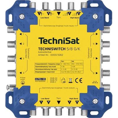 TechniSat TECHNISWITCH 5/8 G/K SAT Multischalter Eingänge (Multischalter): 5 (4 SAT/1 terrestrisch) Teilnehmer-Anzahl: 8