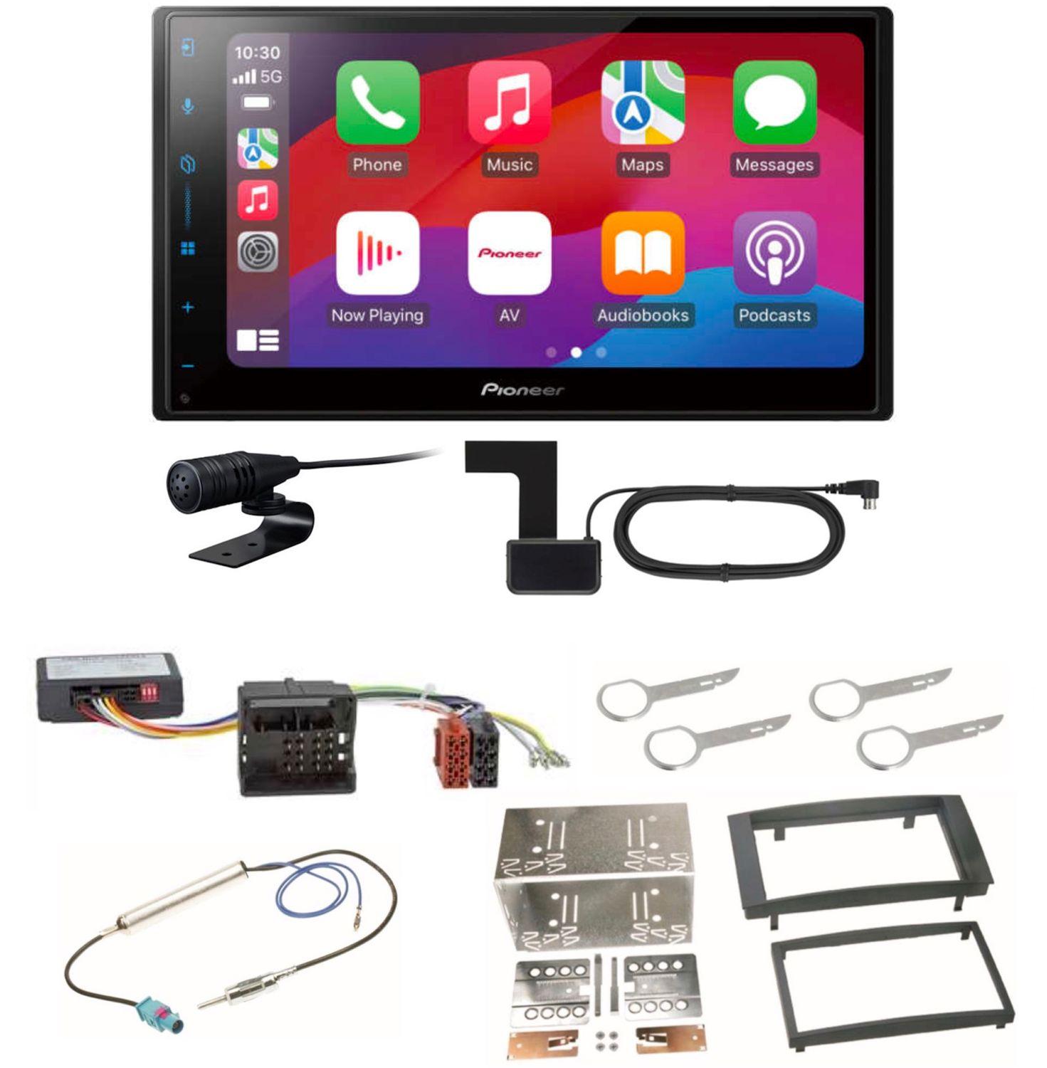 Pioneer SPH-DA77DAB CarPlay Android Auto DAB+ Einbauset für Touareg 7L