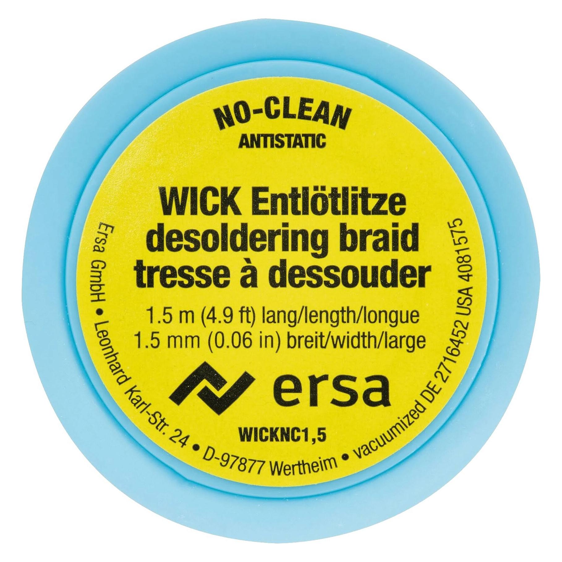 Ersa 0WICKNC1.5/10 No-Clean Entlötlitzen VE=10St (Entlötlitze) (0WICKNC1.5/10)