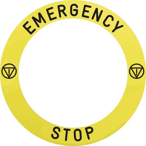 Schneider Electric ZBY8L330 ZBY8L330 Unterlegschild EMERGENCY STOP 10St.
