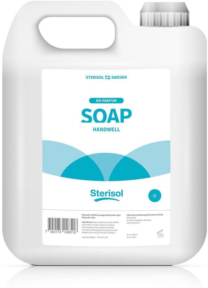 STERISOL SWEDEN Tvål Handwell oparfymerad 5l