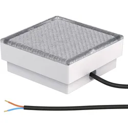 ledscom.de LED Pflasterstein Bodeneinbauleuchte CUS für außen, IP67, eckig, 15 x 15cm, kaltweiß