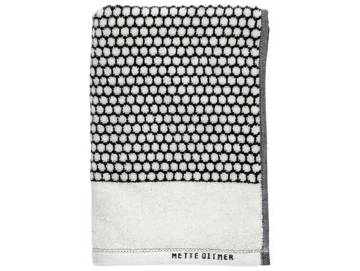 Mette Ditmer Serviette Grid 50x100 cm Noir-off white