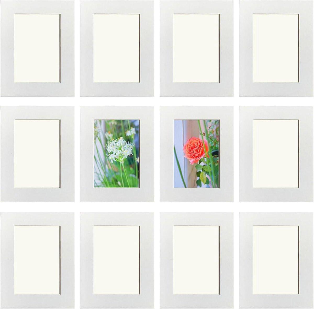 Zelfklevende fotolijsten collage lijsten voor muurdecoratie multicolor 9 x 13 cm
