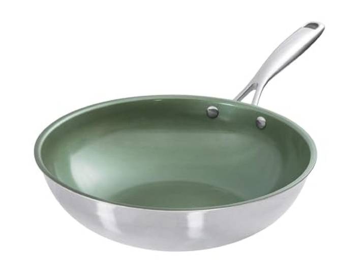 Just Vegan Wok, 28 cm, Grün